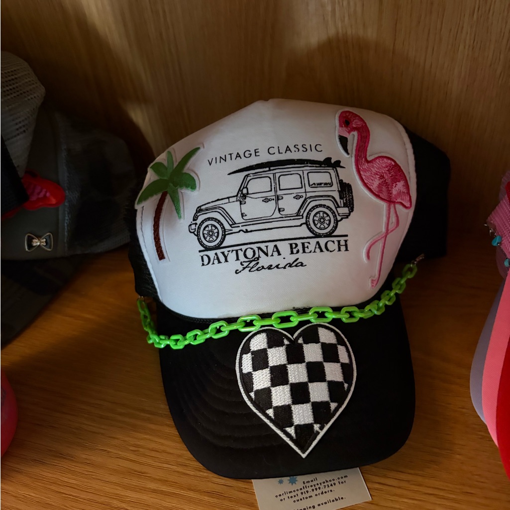 Daytona Beach Adult Toy Cap Black And Green Daytona Beach Adult Toy Cap Black And Green